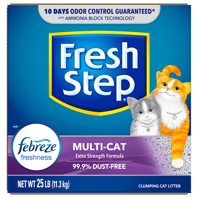 Fresh Step Multi-Cat Extra Strength Scented Clumping Cat Litter with Febreze Freshness