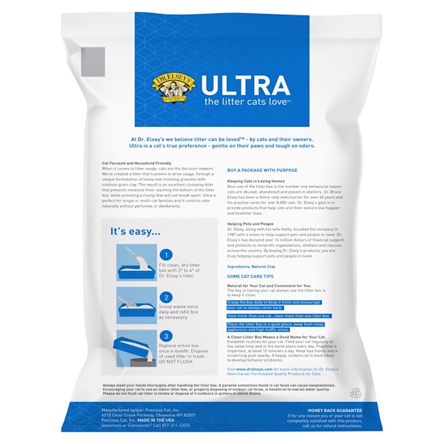 Dr. Elsey's Ultra Clumping Clay Multi-Cat Litter