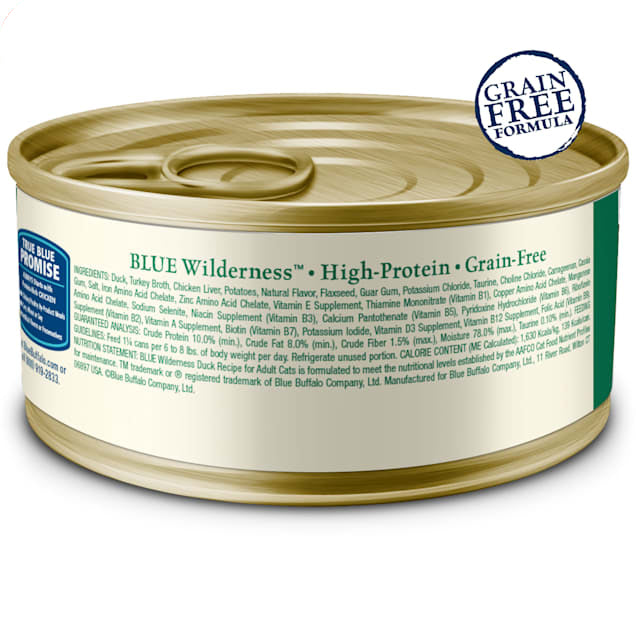 Blue Buffalo Wilderness Duck High-Protein Adult Cat Wet Food