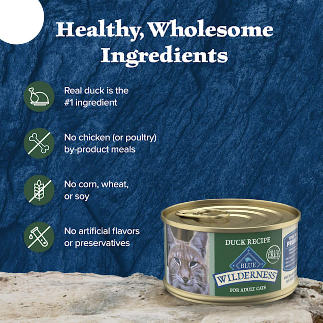 Blue Buffalo Wilderness Duck High-Protein Adult Cat Wet Food