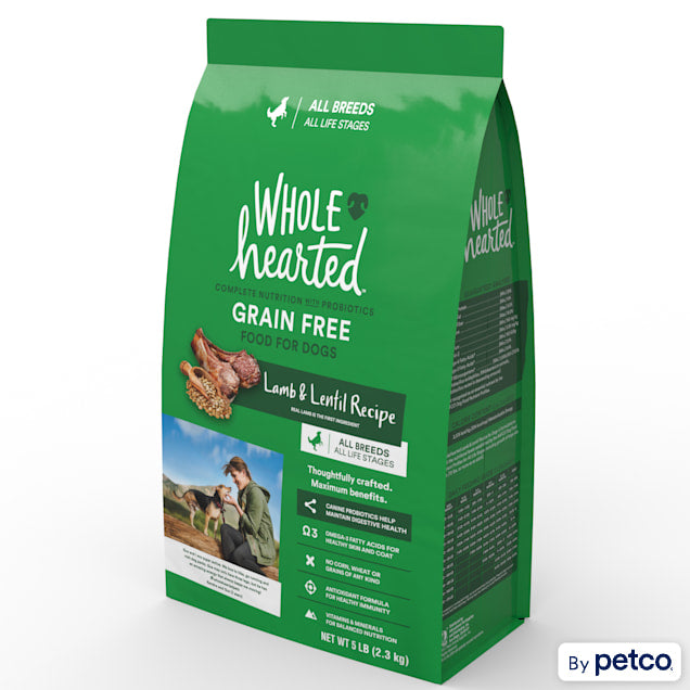 WholeHearted Grain Free All Life Stages Lamb and Lentil Formula Dry Dog Food
