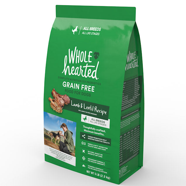 WholeHearted Grain Free All Life Stages Lamb and Lentil Formula Dry Dog Food