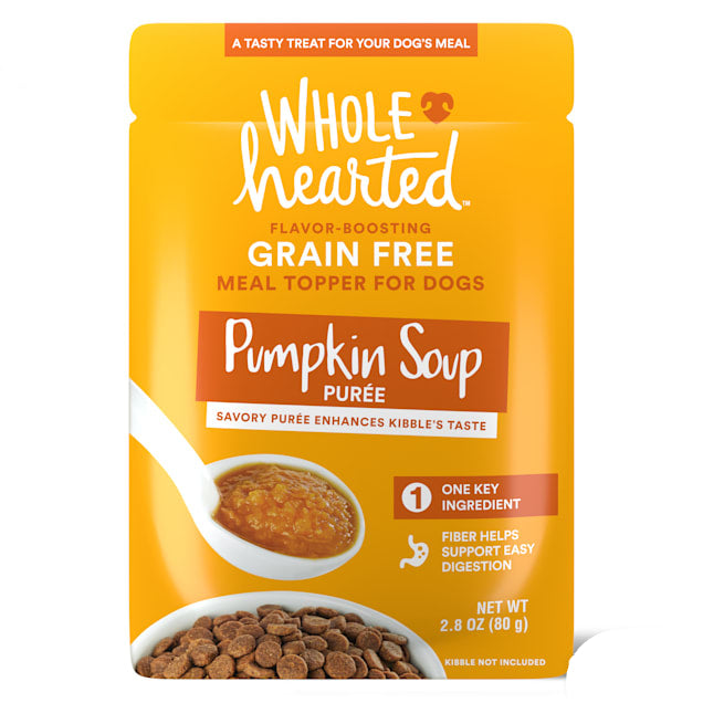 WholeHearted Pumpkin Soup Puree Dog Meal Topper