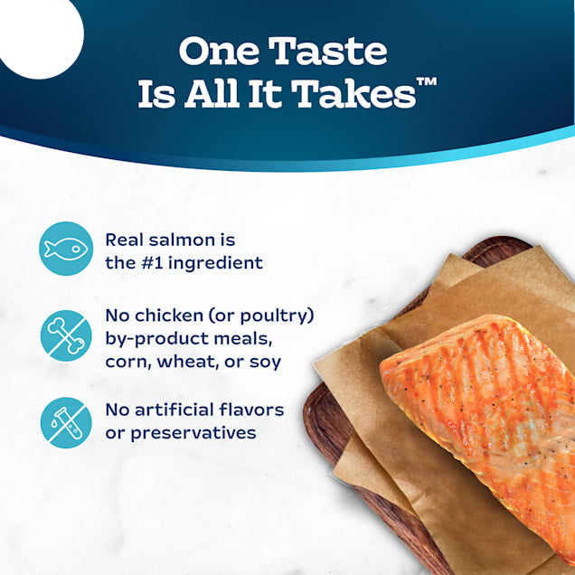 Blue Buffalo Tastefuls Made with Natural Ingredients, Salmon Flaked Wet Cat Food