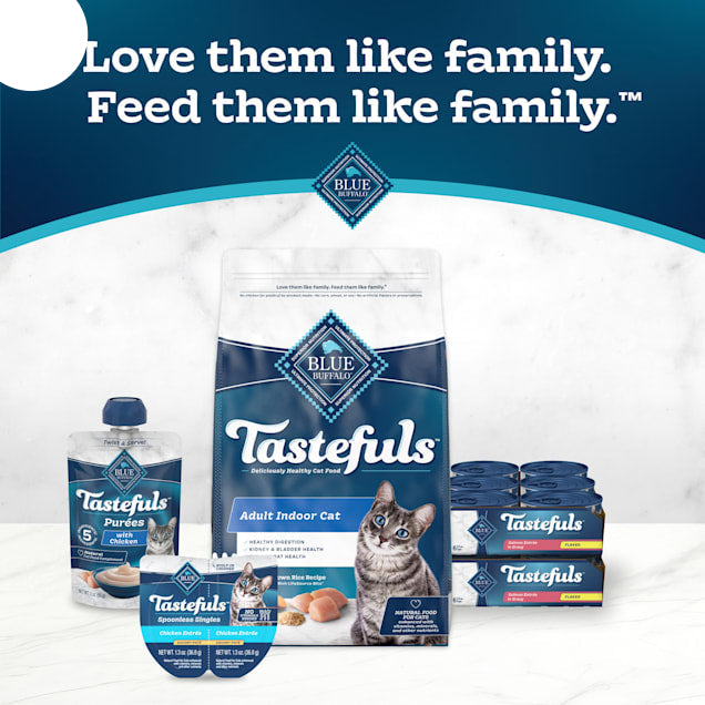 Blue Buffalo Tastefuls Made with Natural Ingredients, Salmon Flaked Wet Cat Food