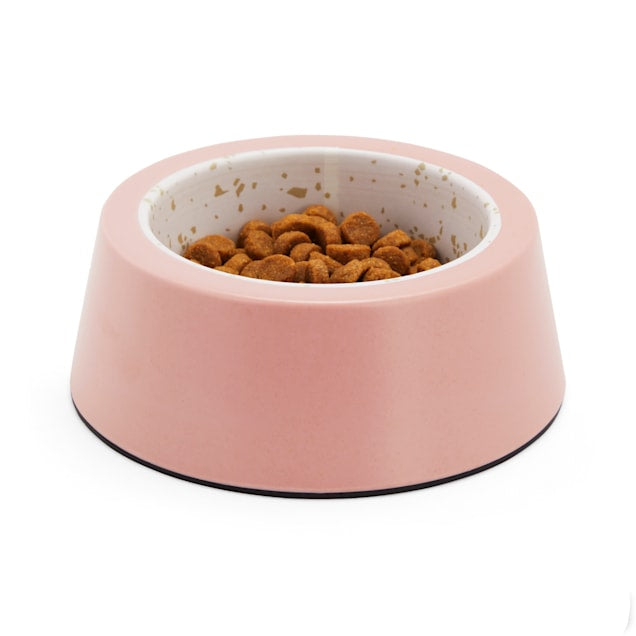 EveryYay Dining In Mauve & Bamboo Dog Bowl