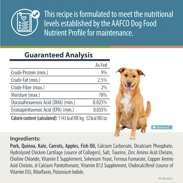 JustFoodForDogs Diets Joint & Skin Frozen Dog Food