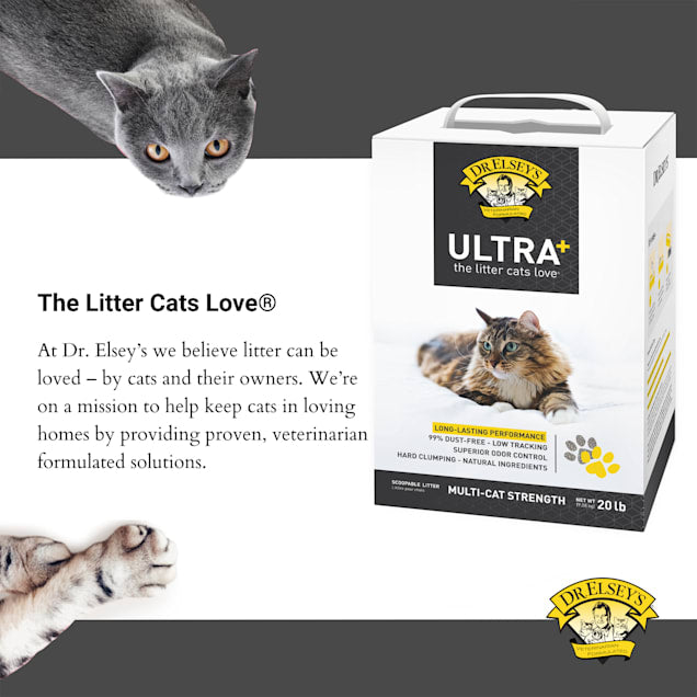 Dr. Elsey's Precious Cat Unscented Ultra+ Cat Litter