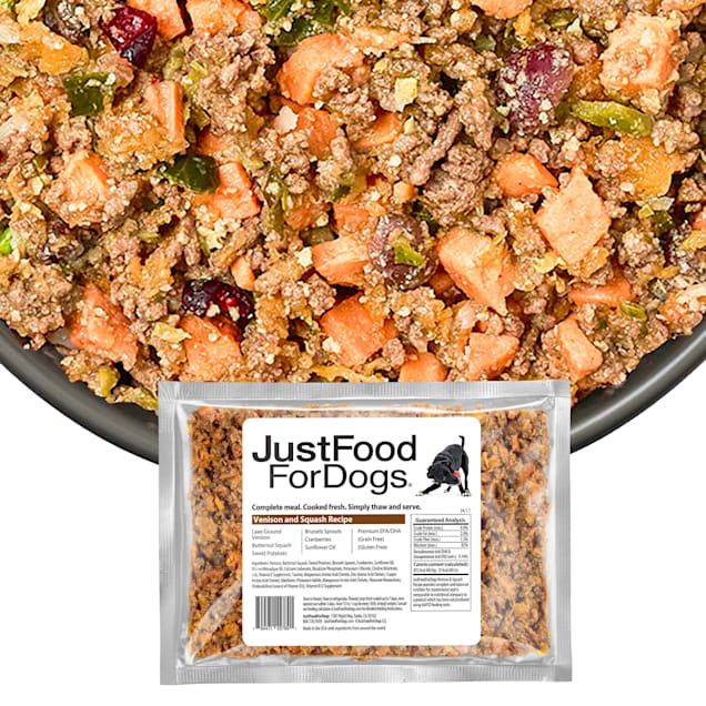 JustFoodForDogs Daily Diets Venison & Squash Frozen Dog Food
