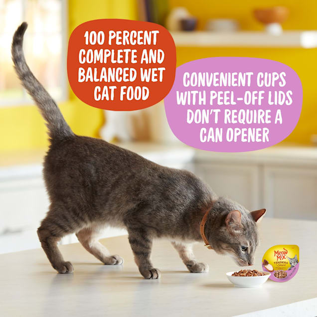 Meow Mix Tenders in Sauce With REAL Turkey & Giblets Wet Cat Food