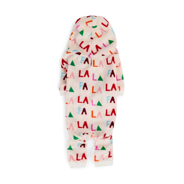 Merry Makings Fa La La Print Playsuit for Dogs, X-Small, Multi-Color