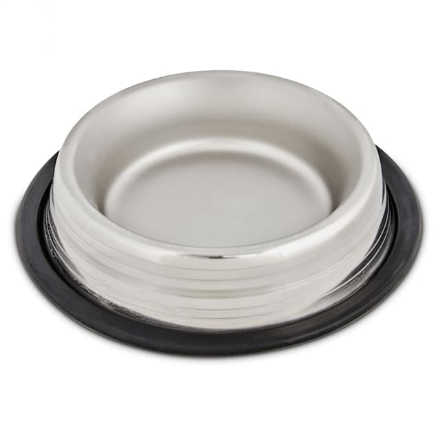 EveryYay Dining In Two-Toned No-Tip Stainless Steel Dog Bowl