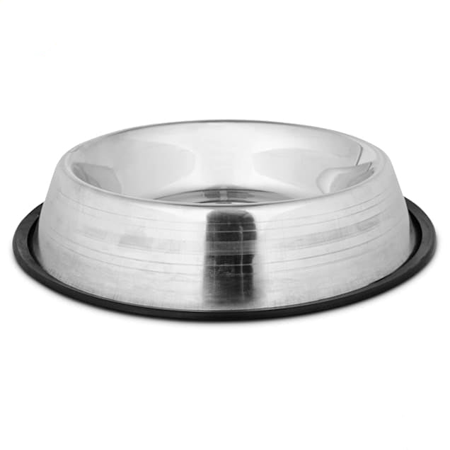 EveryYay Dining In Two-Toned No-Tip Stainless Steel Dog Bowl