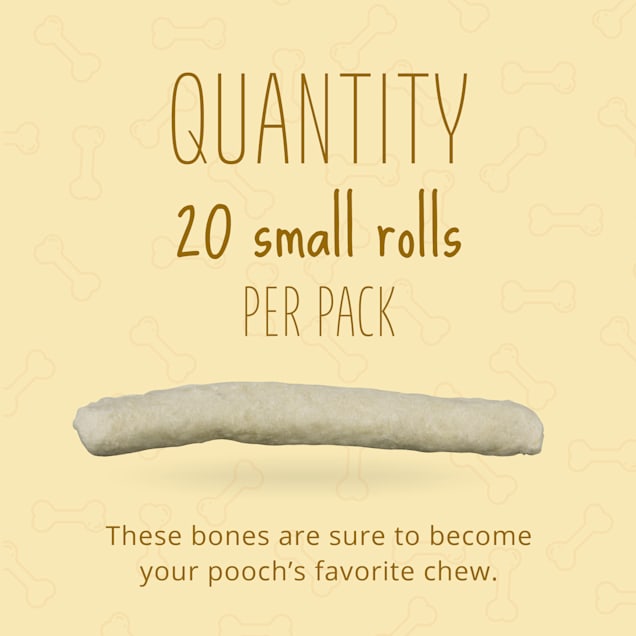 Better Belly Originals, Real Beef Sirloin Flavor, Small Rolls, Dog Chews, Count of 20, 10.5 OZ
