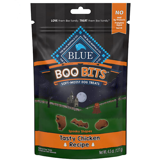 Blue Buffalo Boo Bits Tasty Chicken Recipe Soft & Chewy Halloween Dog Treats, 4.5 oz.