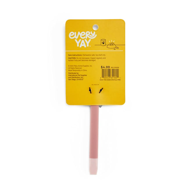 EveryYay Pink Two-Sided Spatula for Dogs